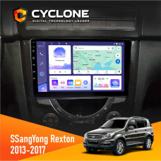 Штатная магнитола SsangYong Rexton 2013-2017 Cyclone C9008 4x64, DSP