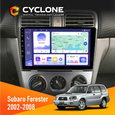 Штатная магнитола Subaru Forester 2002-2008 Cyclone C9008 4x64, DSP