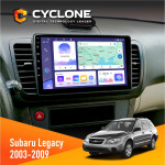 Штатна магнітола Subaru Legacy 2003-2009 Cyclone C9-011 4x64, DSP