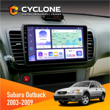 Штатная магнитола Subaru Outback 2003-2009 Cyclone C9008 4x64, DSP