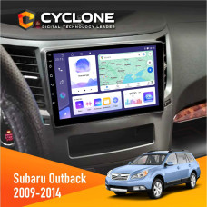 Штатная магнитола Subaru Outback 2009-2014 Cyclone C9008 4x64, DSP