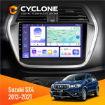 Штатна магнітола Suzuki SX4 2013-2021 Cyclone C9-011 4x64, DSP