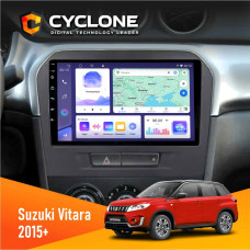 Штатная магнитола Suzuki Vitara 2015+ Cyclone C9008 4x64, DSP