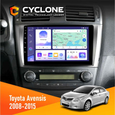 Штатная магнитола Toyota Avensis 2008-2015 Cyclone C9008 4x64, DSP