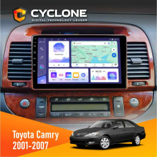 Штатная магнитола Toyota Camry 30 2001-2007 (9") Wood Cyclone C9008 4x64, DSP