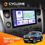 Штатна магнітола Toyota FJ Cruiser 2007-2016 Cyclone C9-011 4x64, DSP