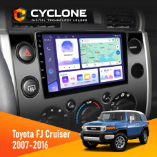 Штатная магнитола Toyota FJ Cruiser 2007-2016 (9") Cyclone C9008 4x64, DSP