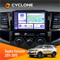 Штатная магнитола Toyota Fortuner 2011-2015 Cyclone C9008 4x64, DSP