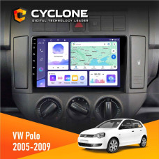 Штатная магнитола Volkswagen Polo 2005-2009 Cyclone C9008 4x64, DSP