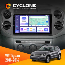 Штатная магнитола Volkswagen Tiguan 2011-2016 Black Cyclone C9008 4x64, DSP