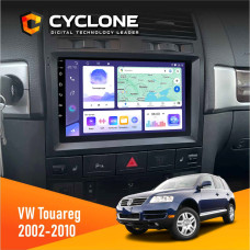 Штатная магнитола Volkswagen Touareg 2002-2010 Cyclone C9008 4x64, DSP