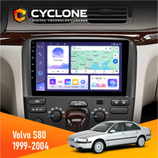 Штатная магнитола Volvo S80 1999-2004 Cyclone C9008 4x64, DSP