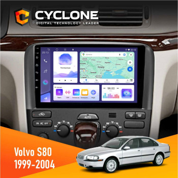Штатна магнітола Volvo S80 1999-2004 Cyclone C9-011 4x64, DSP