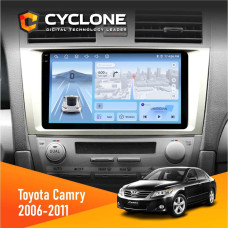 Штатная магнитола Toyota Camry 40 2006-2011 AMP Cyclone C9009 4x64, DSP, 4G, 2k