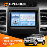 Штатная магнитола Toyota Land Cruiser Prado (120) 2002-2009 Cyclone C9009 4x64, DSP, 4G, 2k