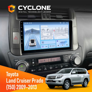 Штатна магнітола Toyota Land Cruiser Prado 150 2009-2013 Cyclone C9-012 4x64 DSP 4G