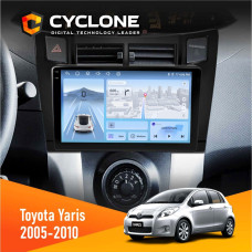 Штатная магнитола Toyota Yaris 2005-2010 Cyclone C9009 4x64, DSP, 4G, 2k