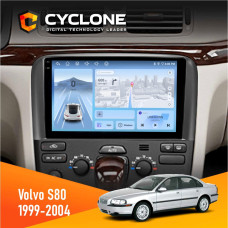 Штатная магнитола Volvo S80 1999-2004 Cyclone C9009 4x64, DSP, 4G, 2k