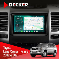 Штатная магнитола Toyota Land Cruiser Prado (120) 2002-2009 AMP Decker D9004 6x128, DSP 360, 2k