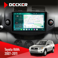 Штатная магнитола Toyota RAV4 2007-2011 Decker D9004 6x128, DSP 360, 2k