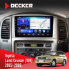 Штатная магнитола Toyota Land Cruiser (100) 2003-2008 Decker D9-006 4x64, 4G