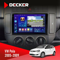 Штатная магнитола Volkswagen Polo 2005-2009 Decker D9005 4x64, DSP, 360, 4G, 2k
