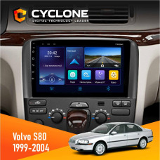 Штатная магнитола Volvo S80 1999-2004 Cyclone C9006 4x64, DSP, DVR