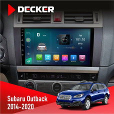 Штатная магнитола Subaru Outback 2014-2020 Decker D9003 6x128, DSP, 4G, 2k