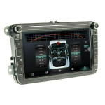 Штатный мультимедийный центр CYCLONE VW ANDROID 8" (4x64 DSP 360)