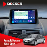 Штатная магнитола Renault Megane II 2003-2009 Decker D9-007 4x64 DSP 360 4G
