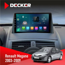 Штатная магнитола Renault Megane II 2003-2009 Decker D9003 6x128, DSP, 4G, 2k