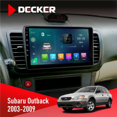 Штатная магнитола Subaru Outback 2003-2009 Decker D9003 6x128, DSP, 4G, 2k