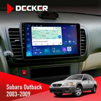 Штатна магнітола Subaru Outback 2003-2009 Decker D9-007 4x64 DSP 360 4G