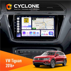 Штатная магнитола Volkswagen Tiguan 2016+ Cyclone C10004 4x64, DSP, 2k