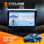 Штатна магнітола Honda Accord 2002-2007 Cyclone C10-012 4x64 DSP 4G