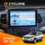 Штатная магнитола KIA Sorento 2009-2012 Cyclone C10-012 4x64 DSP 4G