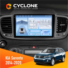 Штатная магнитола KIA Sorento 2014-2020 Cyclone C10005 4x64, 4G, DSP, 2k