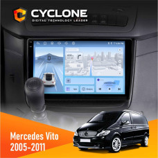 Штатная магнитола Mercedes-Benz Vito 2006-2014 Cyclone C10005 4x64, 4G, DSP, 2k