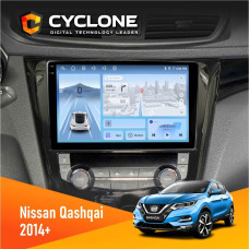 Штатная магнитола Nissan Qashqai, X-Trail 2014+ Cyclone C10005 4x64, 4G, DSP, 2k