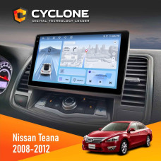 Штатная магнитола Nissan Teana 2008-2012 Cyclone C10005 4x64, 4G, DSP, 2k