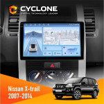 Штатная магнитола Nissan X-Trail 2007-2014 Cyclone C10-012 4x64 DSP 4G