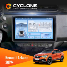 Штатная магнитола Renault Arkana 2019+ Cyclone C10005 4x64, 4G, DSP, 2k