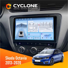 Штатная магнитола Skoda Octavia A7 2013-2020 Cyclone C10005 4x64, 4G, DSP, 2k