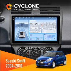 Штатная магнитола Suzuki Swift 2004-2010 Cyclone C10005 4x64, 4G, DSP, 2k