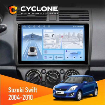 Штатная магнитола Suzuki Swift 2004-2010 Cyclone C10-012 4x64 DSP 4G