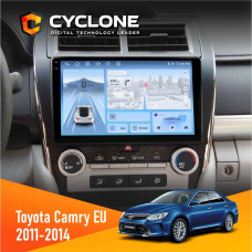 Штатная магнитола Toyota Camry 2011-2014 Cyclone C10005 4x64, 4G, DSP, 2k