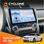 Штатная магнитола Toyota Camry 2011-2015 USA Cyclone C10-012 4x64 DSP 4G