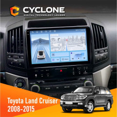 Штатная магнитола Toyota Land Cruiser (200) 2008-2015 Cyclone C10005 4x64, 4G, DSP, 2k