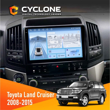 Штатная магнитола Toyota Land Cruiser (200) 2008-2015 Cyclone C10-012 4x64 DSP 4G