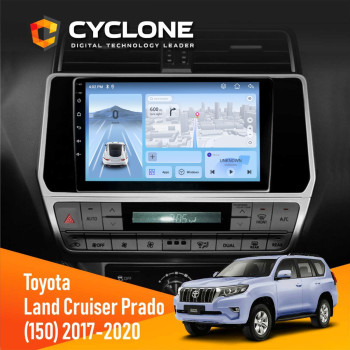Штатна магнітола Toyota Land Cruiser Prado 150 2017-2020 Cyclone C10-012 4x64 DSP 4G